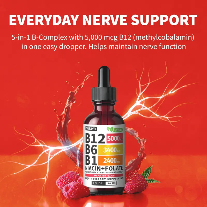 Vitamin B12 Liquid Drops (Raspberry)