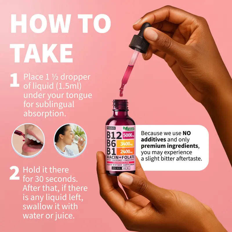 Vitamin B12 Liquid Drops (Raspberry)