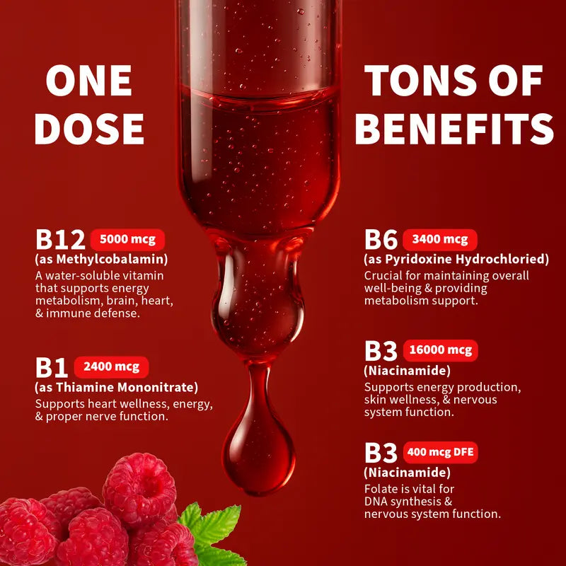 Vitamin B12 Liquid Drops (Raspberry)