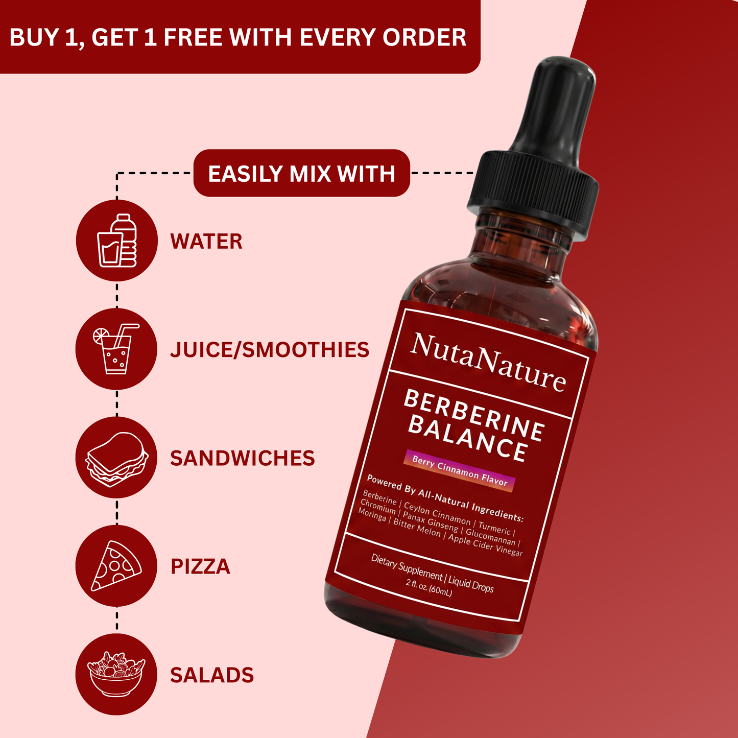 Berberine + Ceylon Cinnamon Regulator Drops (60mL)