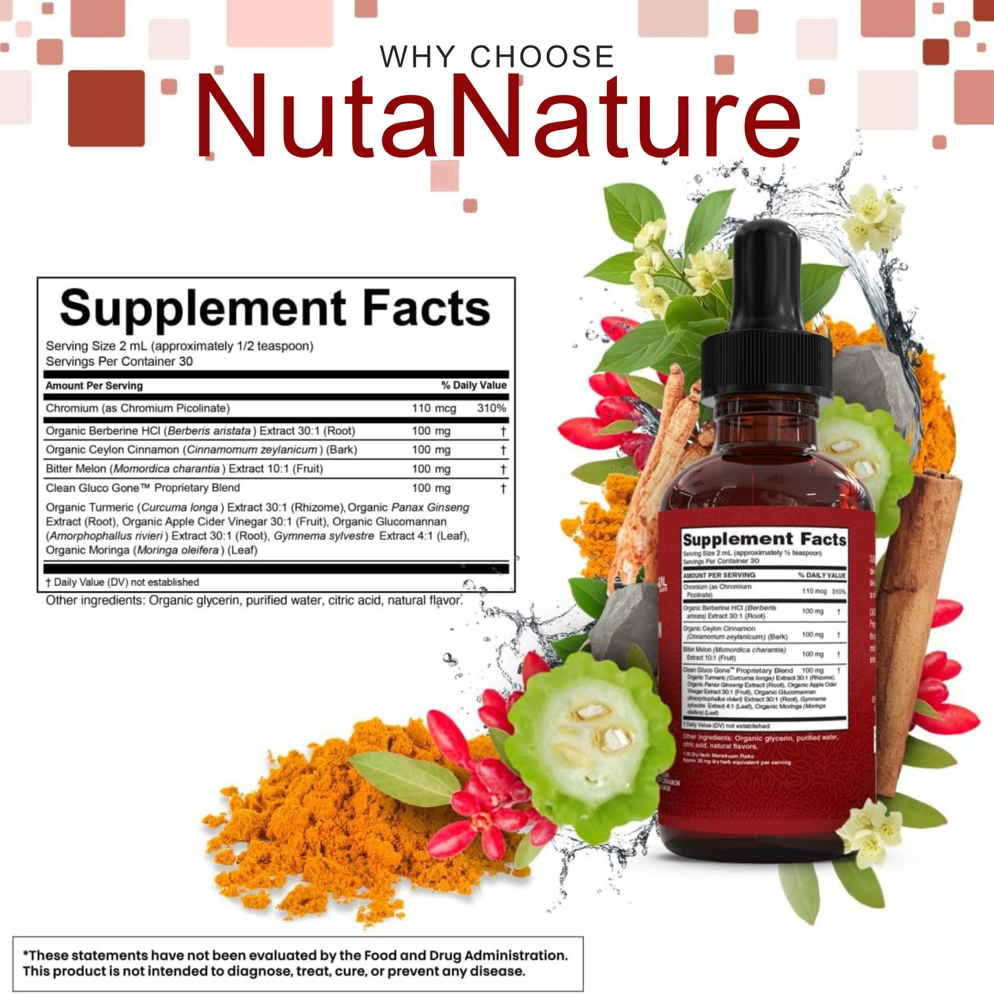 Berberine + Ceylon Cinnamon Regulator Drops (60mL)