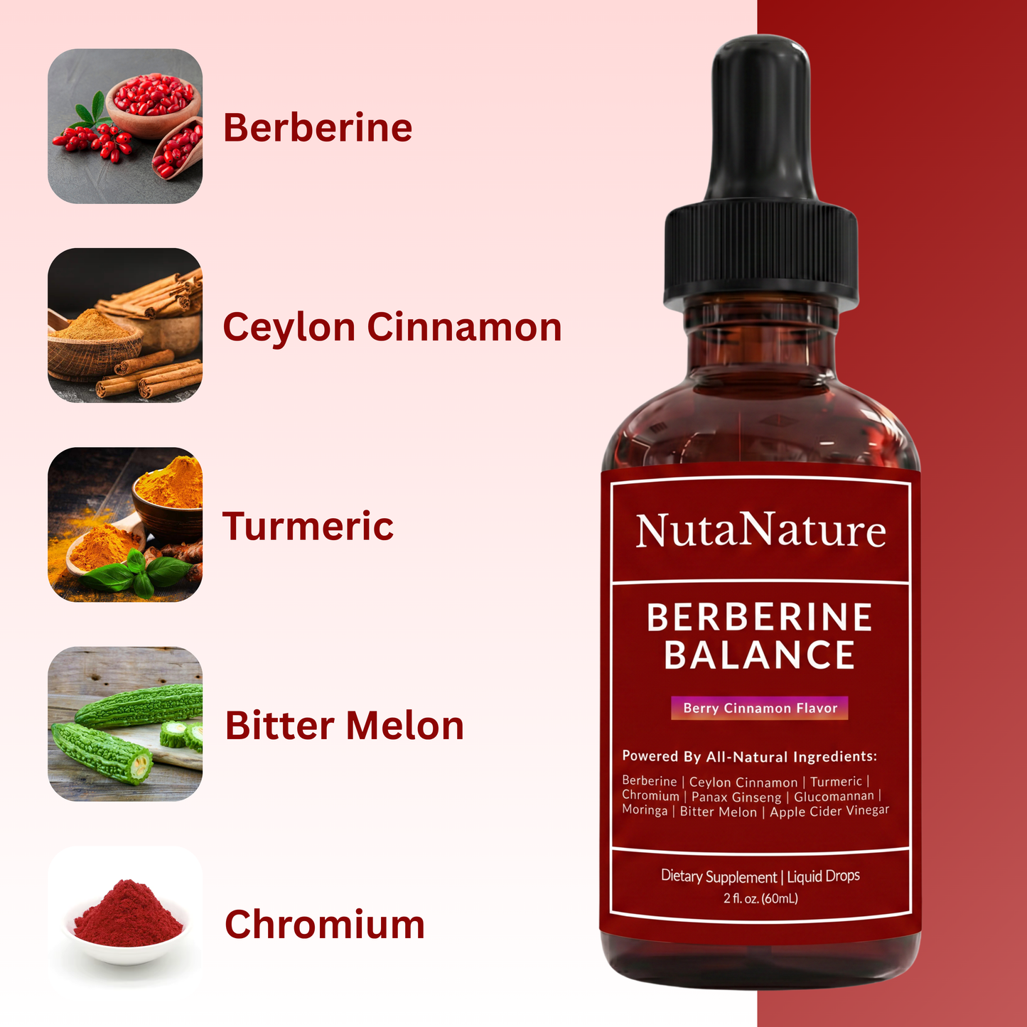 Berberine + Ceylon Cinnamon Regulator Drops (60mL)